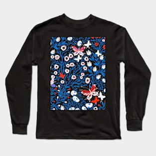 Copy of FLORAL DESIGN WITH BUTTERFLY COLLECTION NUMBER 3 Long Sleeve T-Shirt